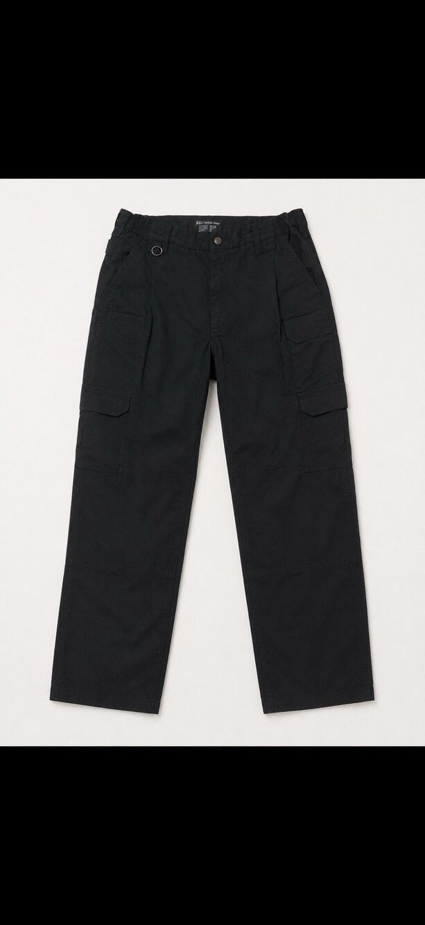 5.11 Tactical Men's Black Solid Tactical Cargo Pants Cotton/Polyester 34/32
